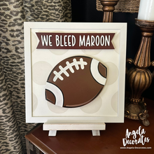 Load image into Gallery viewer, We Bleed Maroon MINI Banner