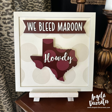 Load image into Gallery viewer, We Bleed Maroon MINI Banner