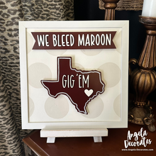 Load image into Gallery viewer, We Bleed Maroon MINI Banner