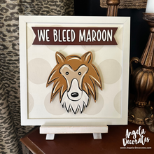 Load image into Gallery viewer, We Bleed Maroon MINI Banner