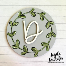 Load image into Gallery viewer, Wreath with Initial - Personalized