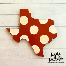 Load image into Gallery viewer, MINI Polka Dot Texas Attachment (Multiple Colors Available - For Tabletop Frames and Porch Leaners))
