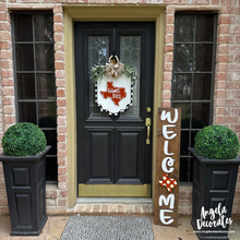 Load image into Gallery viewer, Welcome Porch Leaner - Script Brown