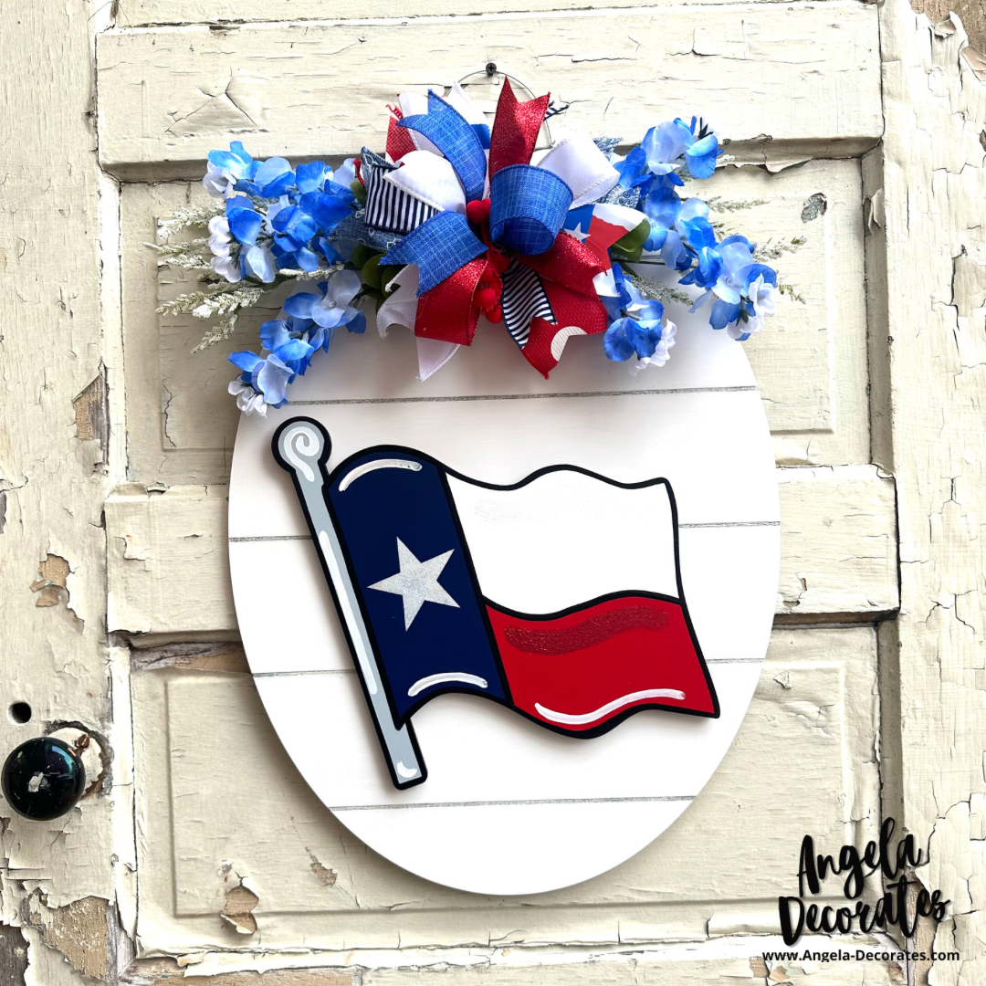 Waving Texas Flag LARGE Attachment