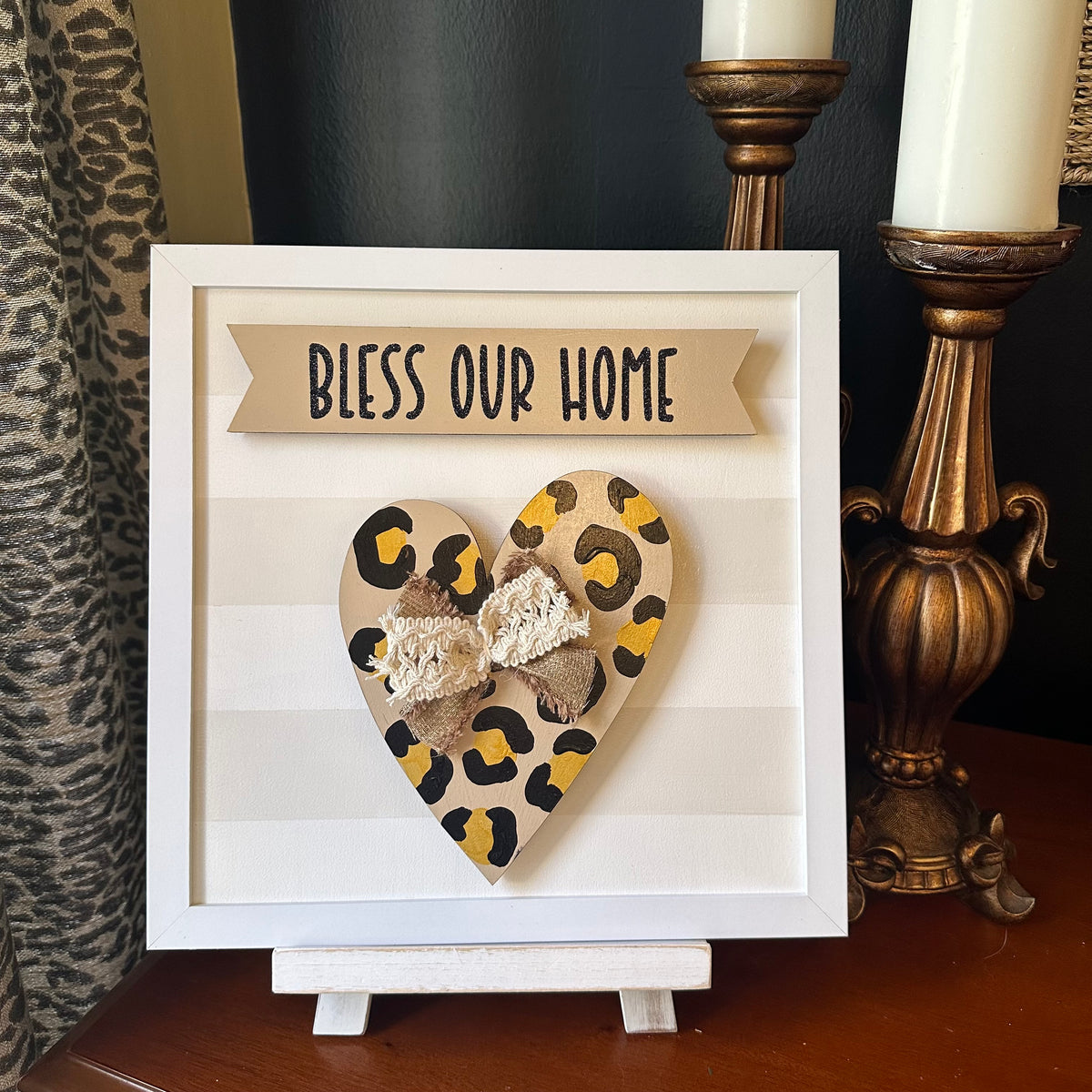 White Frame with Stripe Background