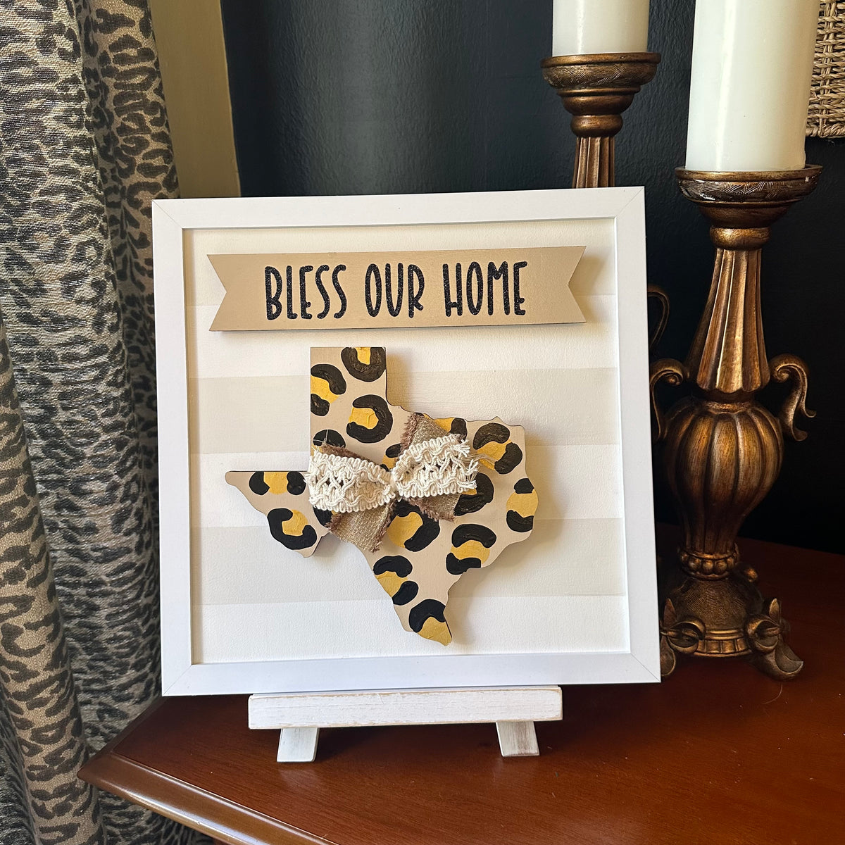 White Frame with Stripe Background