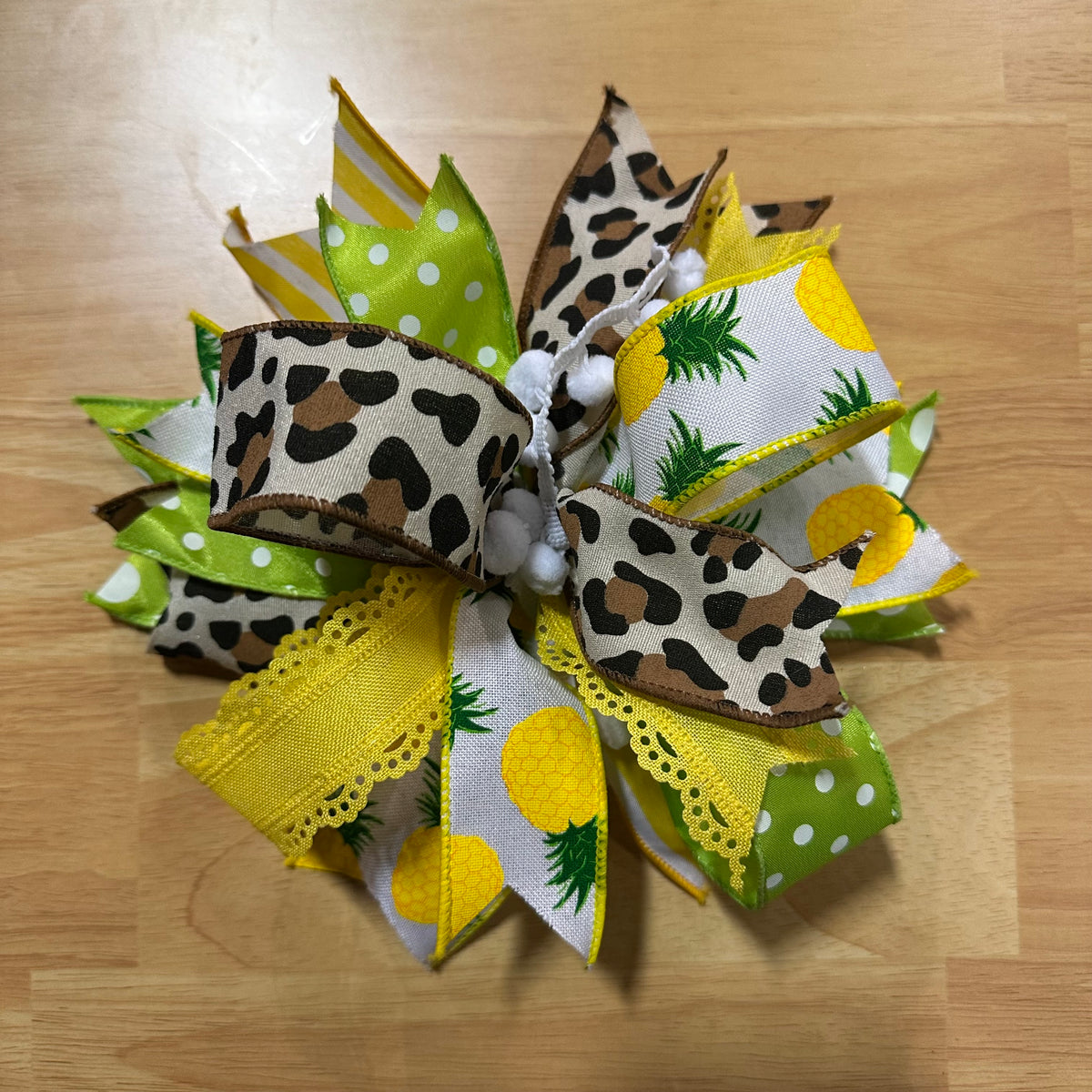 Leopard Pineapple Bow