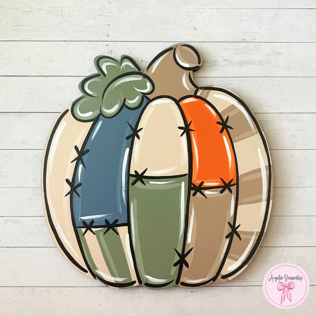 Large Patchwork Pumpkin Attachment