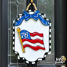 Load image into Gallery viewer, Bow Banner - Blue
