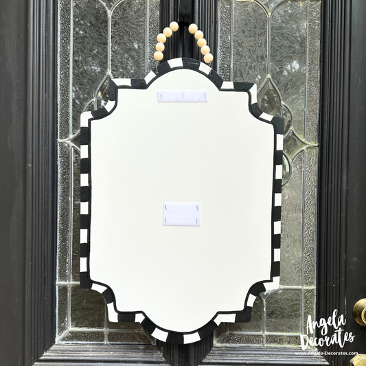 Black & White Border Marquee Door Hanger Base