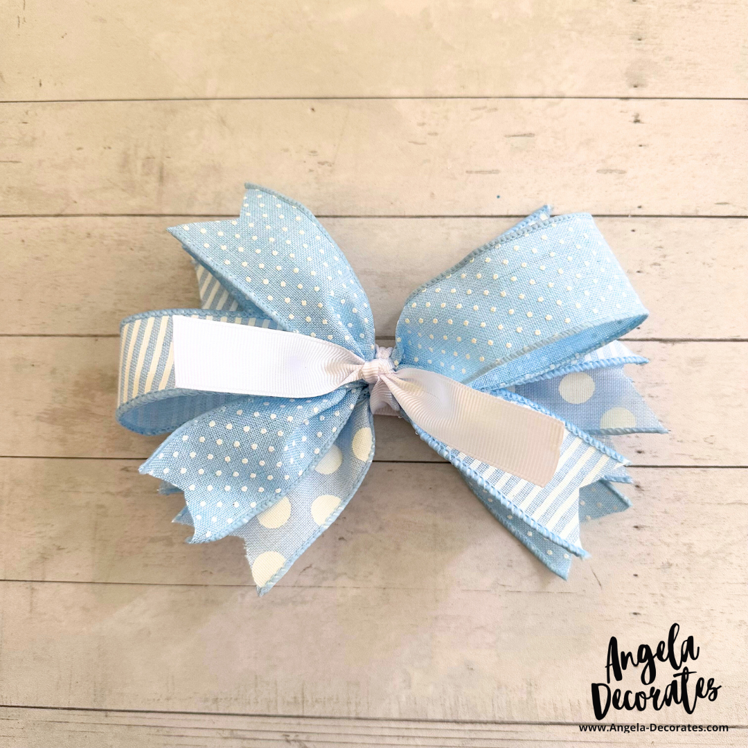Baby Boy Tabletop Bow