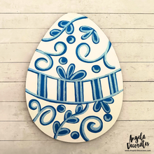 Load image into Gallery viewer, Blue Chinoiserie Egg Attachment
