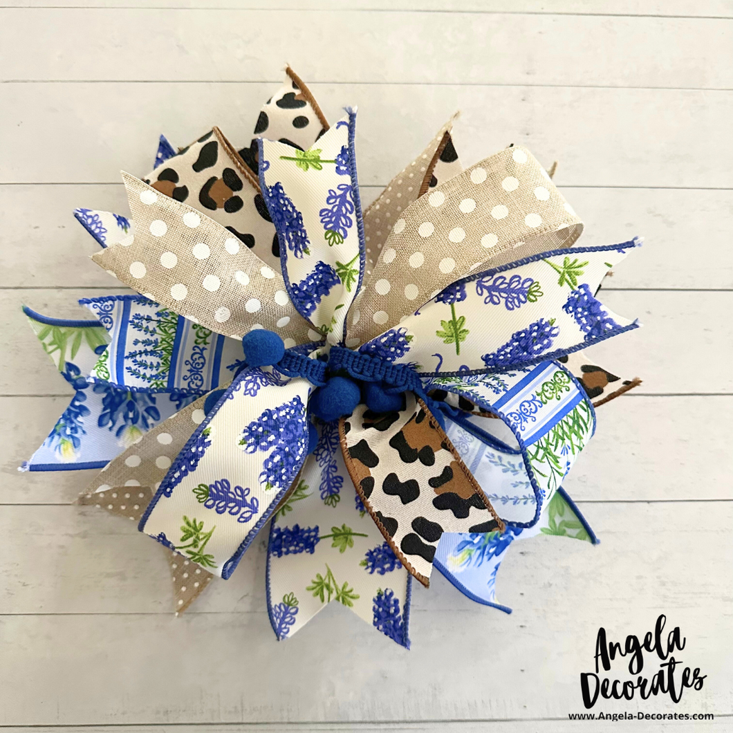 Bluebonnet Topper Trio Bow