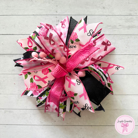Breast Cancer Awareness Bow