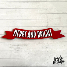 Load image into Gallery viewer, Merry and Bright Large Banner
