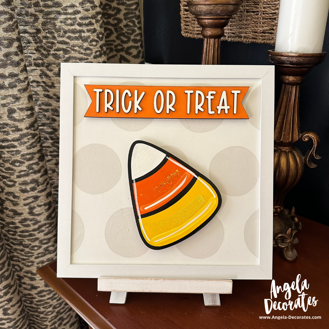 MINI Trick or Treat Banner - Orange