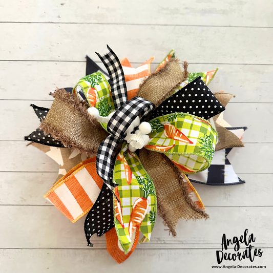Carrot Topper Trio Bow