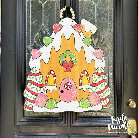 Christmas Gingerbread Door Hanger