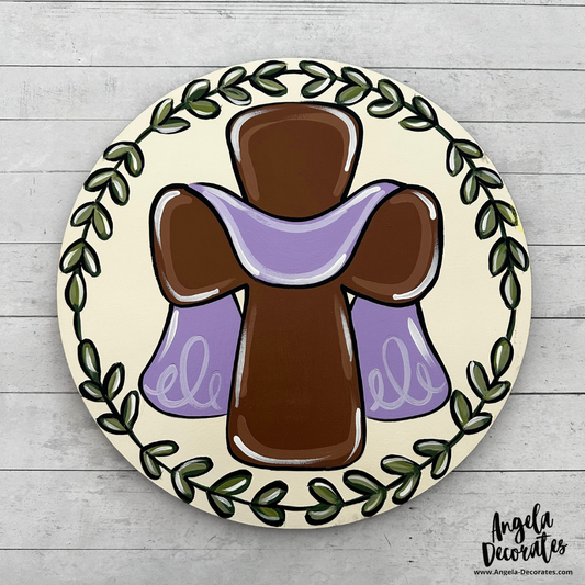 Cross with Wreath Attachment