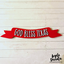 Load image into Gallery viewer, God Bless Texas Banner
