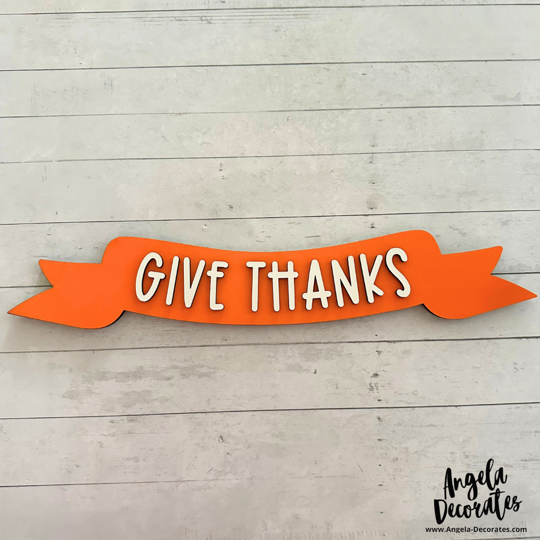Give Thanks Large Banner