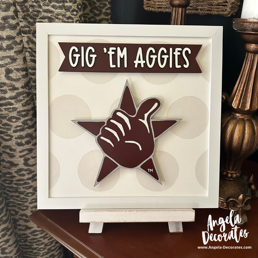 MINI Gig 'Em Aggies Banner