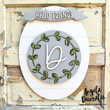 Load image into Gallery viewer, Wreath with Initial - Personalized

