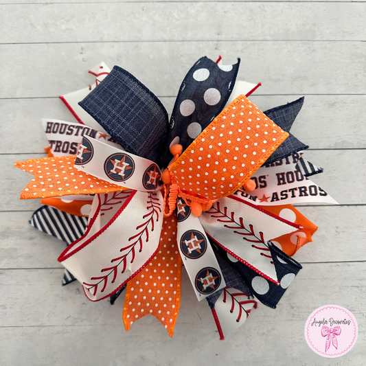 Houston Baseball Bow