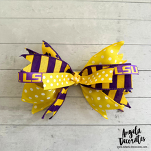 Load image into Gallery viewer, Tabletop Louisiana Game Day Bow
