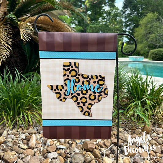 Leopard Texas Garden Flag