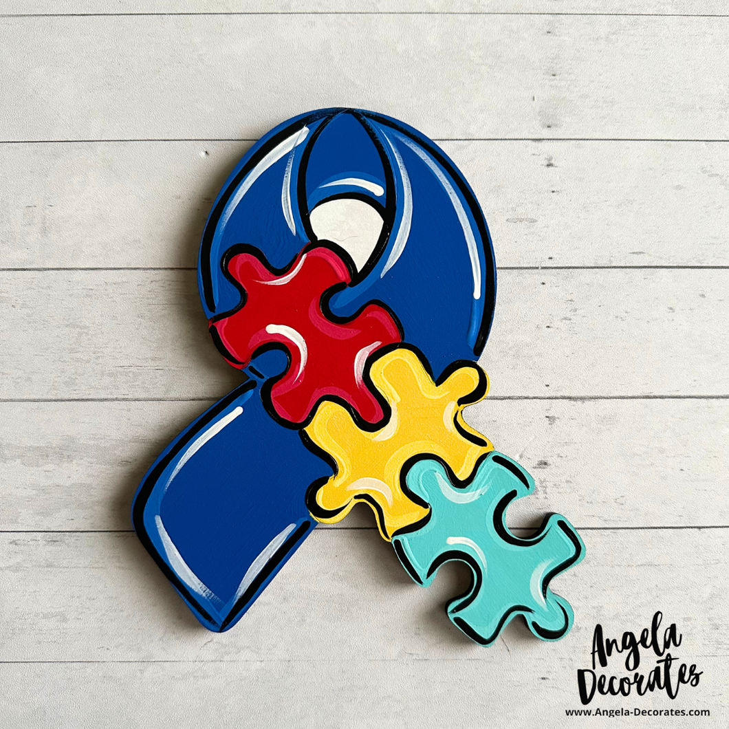 MINI Autism Awareness Ribbon Attachment