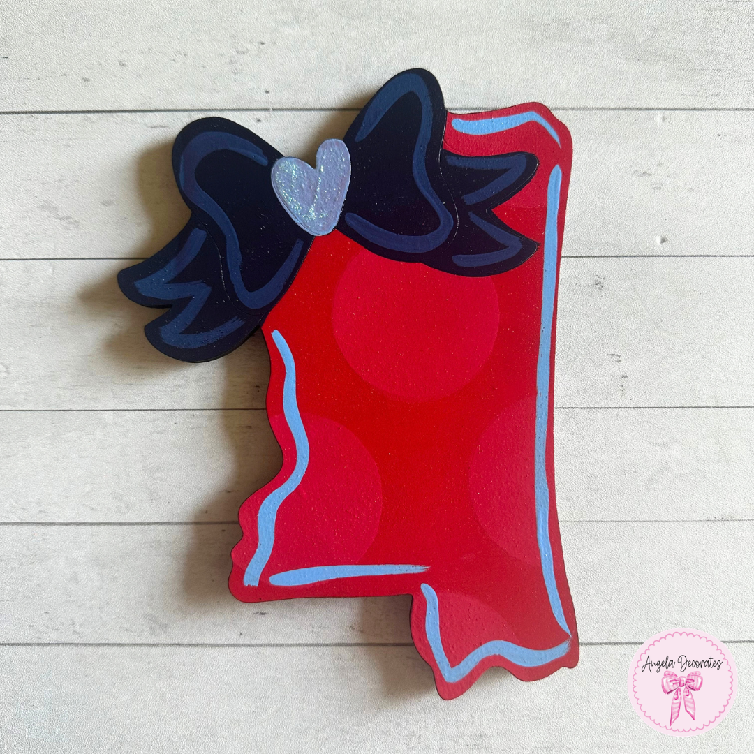 MINI Mississippi with Bow - Red and Blue