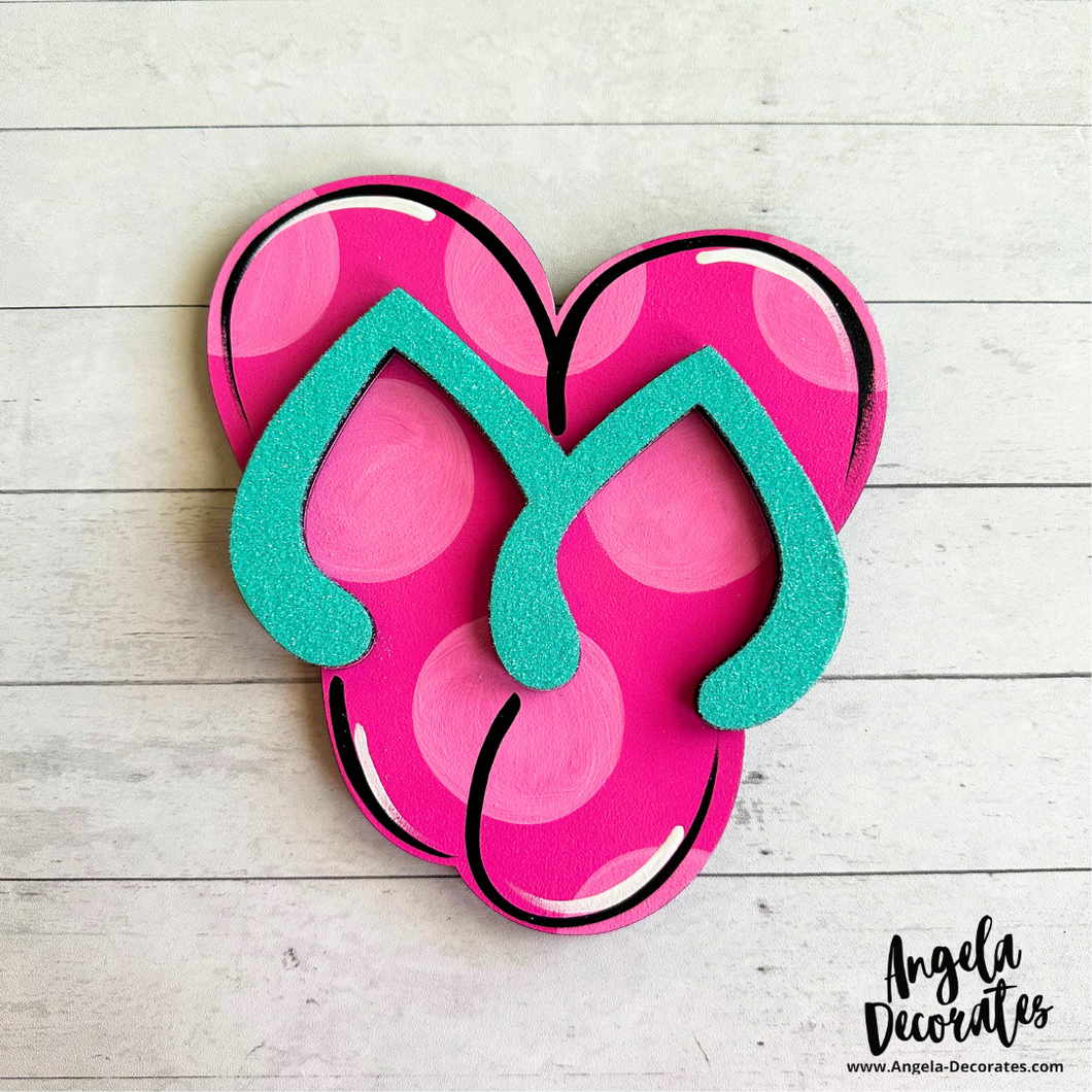 MINI Pink Flip Flops Attachment