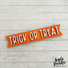 Load image into Gallery viewer, MINI Trick or Treat Banner - Orange
