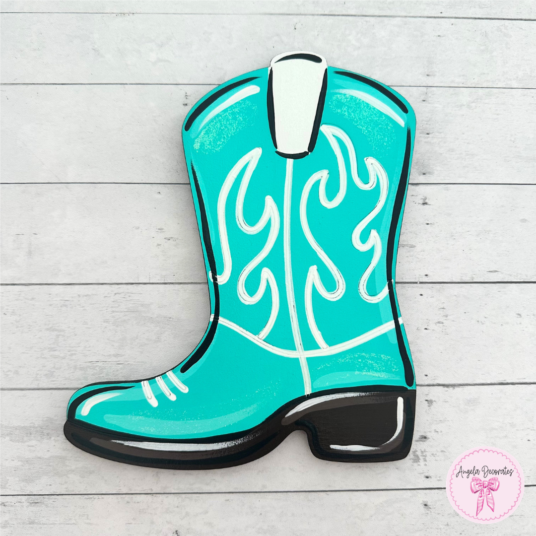 MINI Turquoise and White Boot Attachment