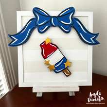 Load image into Gallery viewer, Bow Banner - Blue
