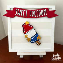 Load image into Gallery viewer, MINI Patriotic Bomb Popsicle (For Tabletop Frames and Porch Leaners)
