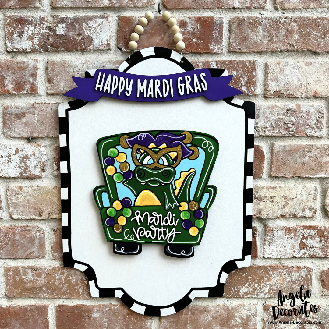 Happy Mardi Gras Banner