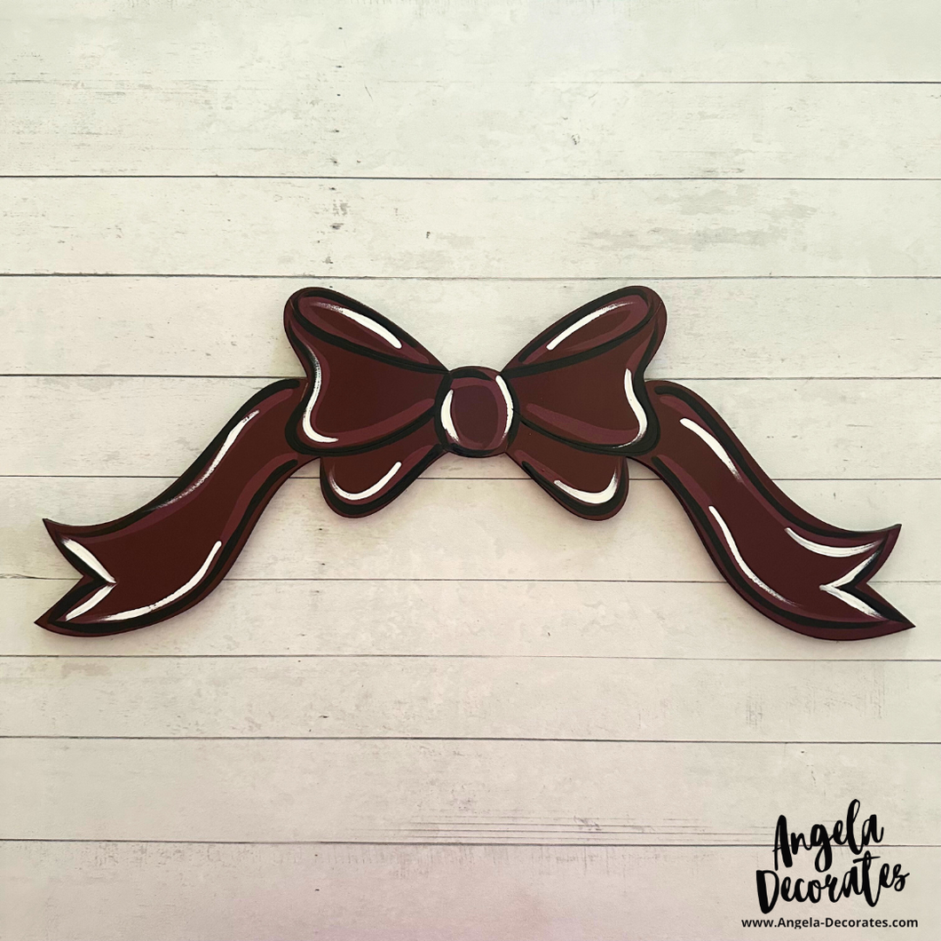 Bow Banner - Maroon