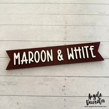 Load image into Gallery viewer, Maroon &amp; White MINI Banner
