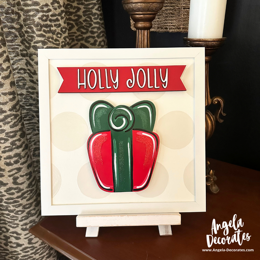 MINI Christmas Present Attachment (For Tabletop Frames and Porch Leaners)