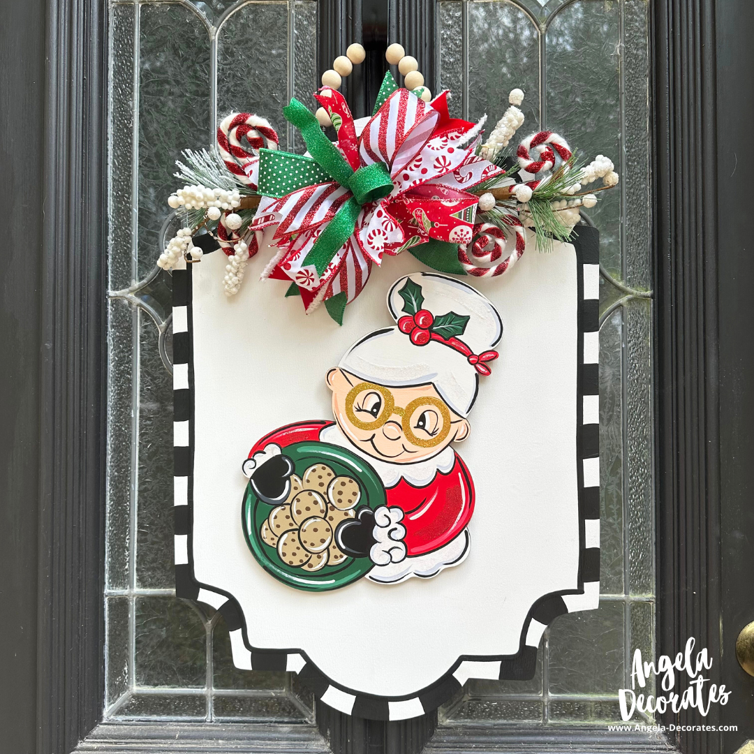 Black & White Border Marquee Door Hanger Base