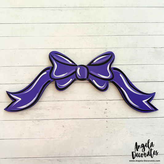 Bow Banner - Purple
