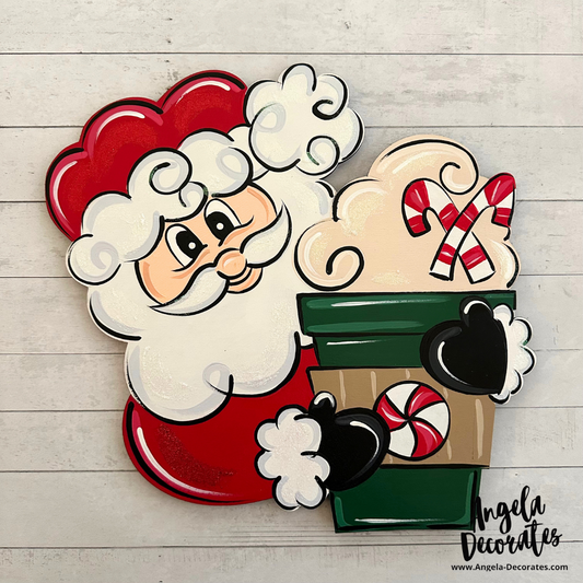 Peppermint Latte Santa LARGE Attachment