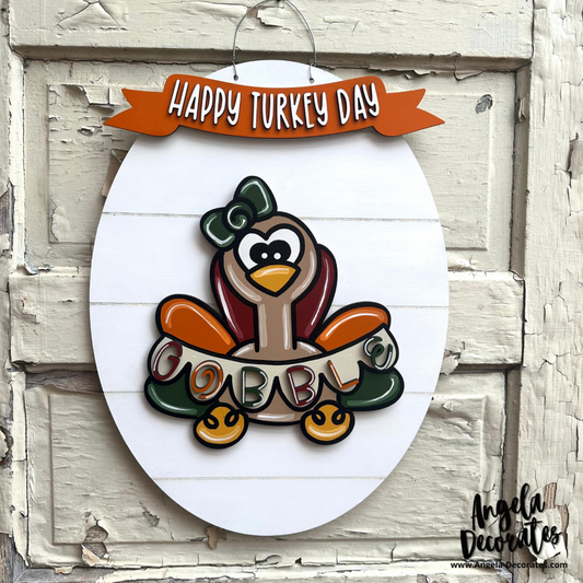 Happy Turkey Day Banner