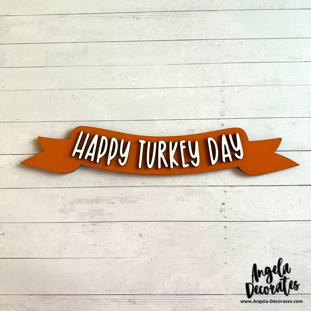 Happy Turkey Day Banner