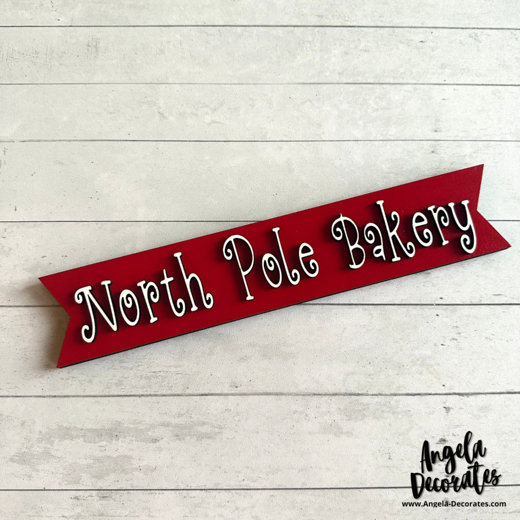 North Pole Bakery MINI Banner
