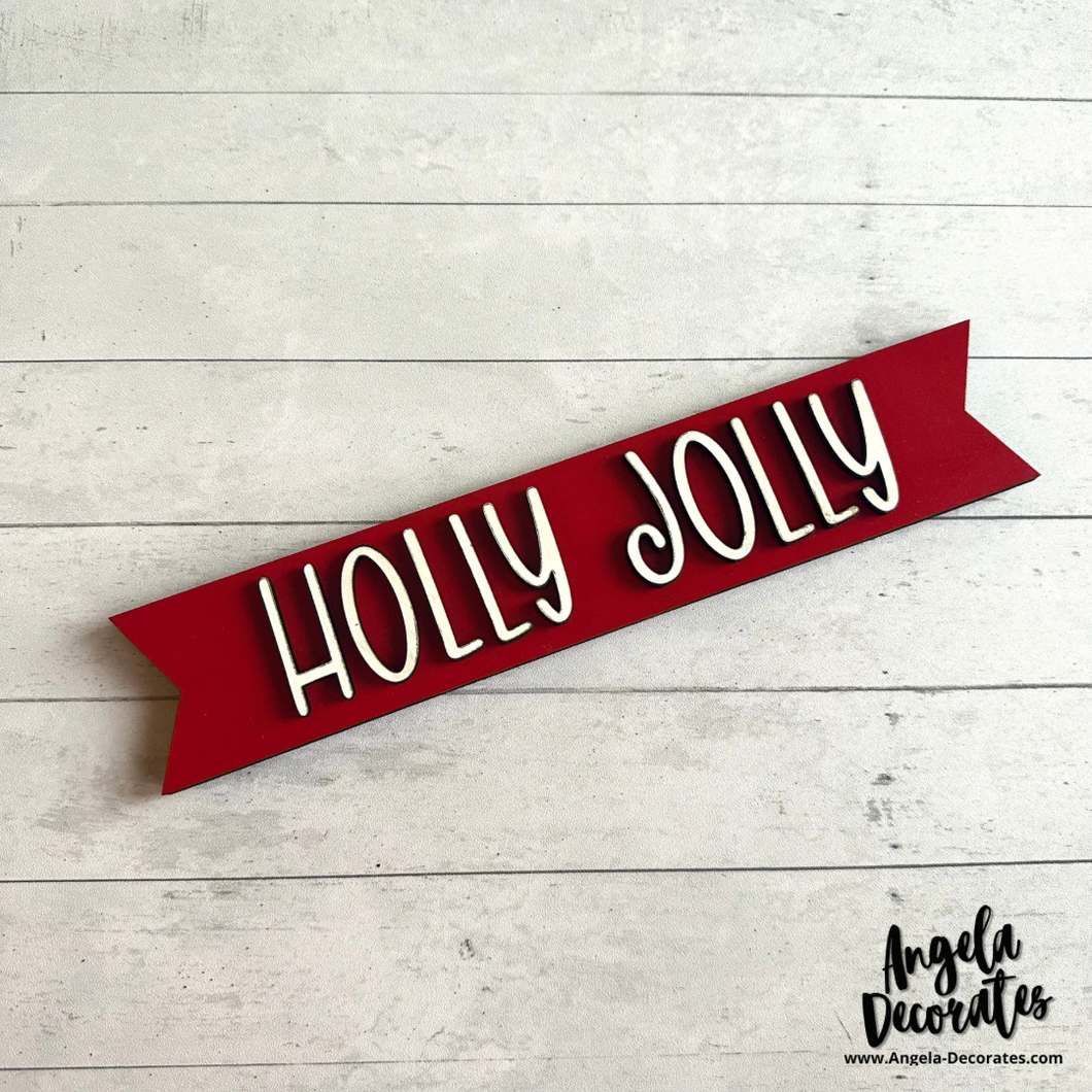 Holly Jolly MINI Banner