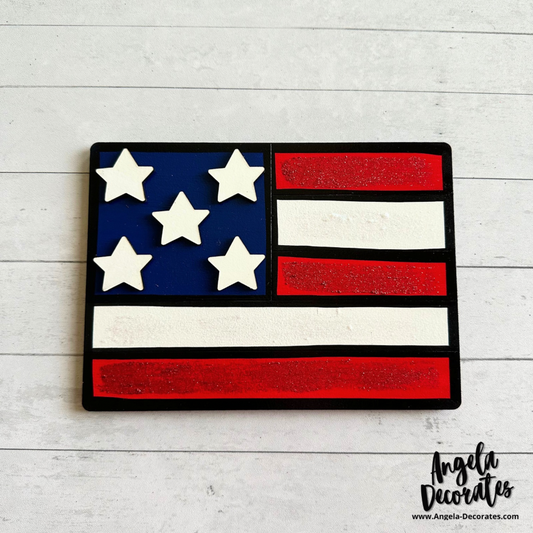 MINI American Flag Attachment (For Tabletop Frames and Porch Leaners)