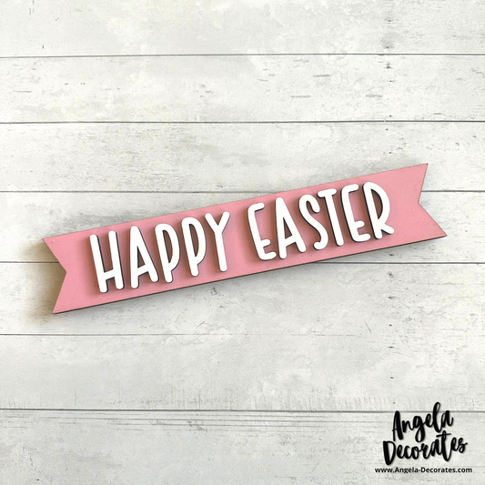 MINI Happy Easter Banner - Pink